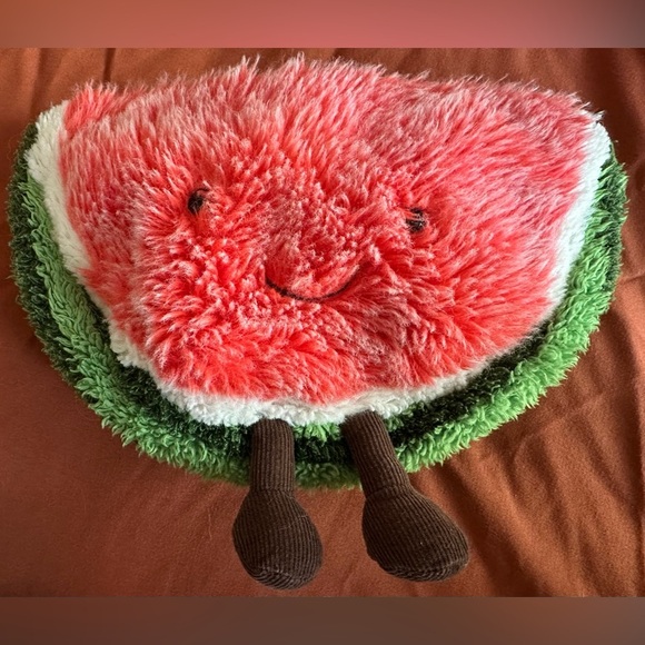 Retired Amuseables by jELLYCAT Watermelon Zippered Bag - Picture 1 of 9